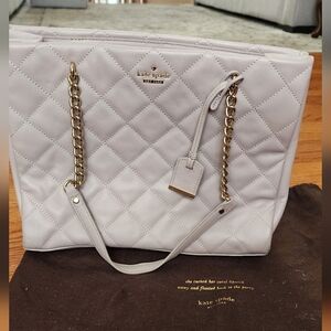 Kate Spade Leather Quilted Tote Bag
